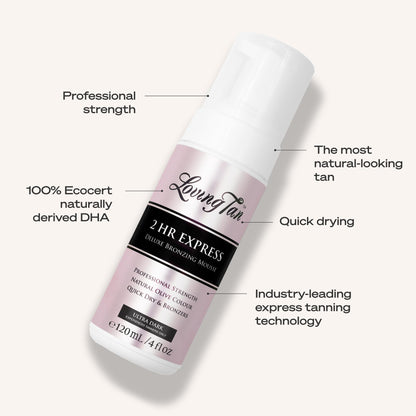 Professional quality self tanner bottle details
