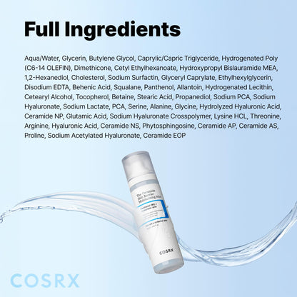COSRX authentic K-beauty ceramide mist imported skincare bottle display.