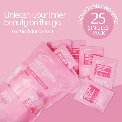 Travel-friendly Air Jungles makeup remover wipes singles