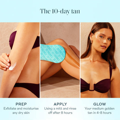 St. Tropez classic tan mousse texture application
