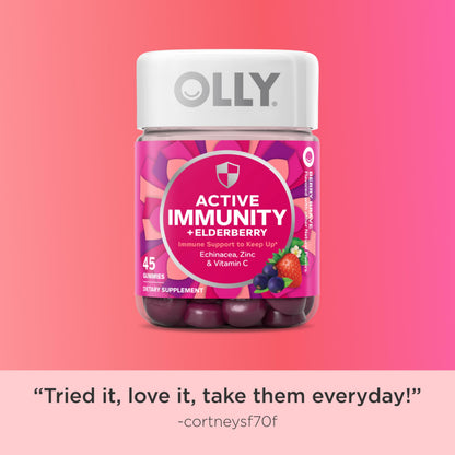 Gluten free berry flavored adult immunity gummies nutritional information label layout
