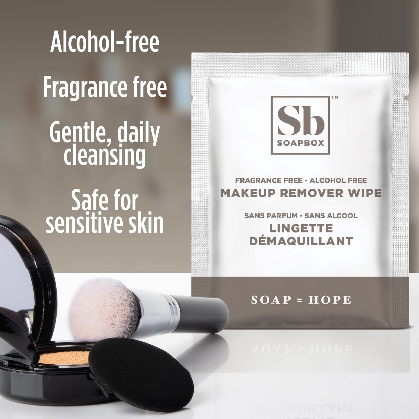 Soapbox skin softening facial wipes for dirt and oil removal