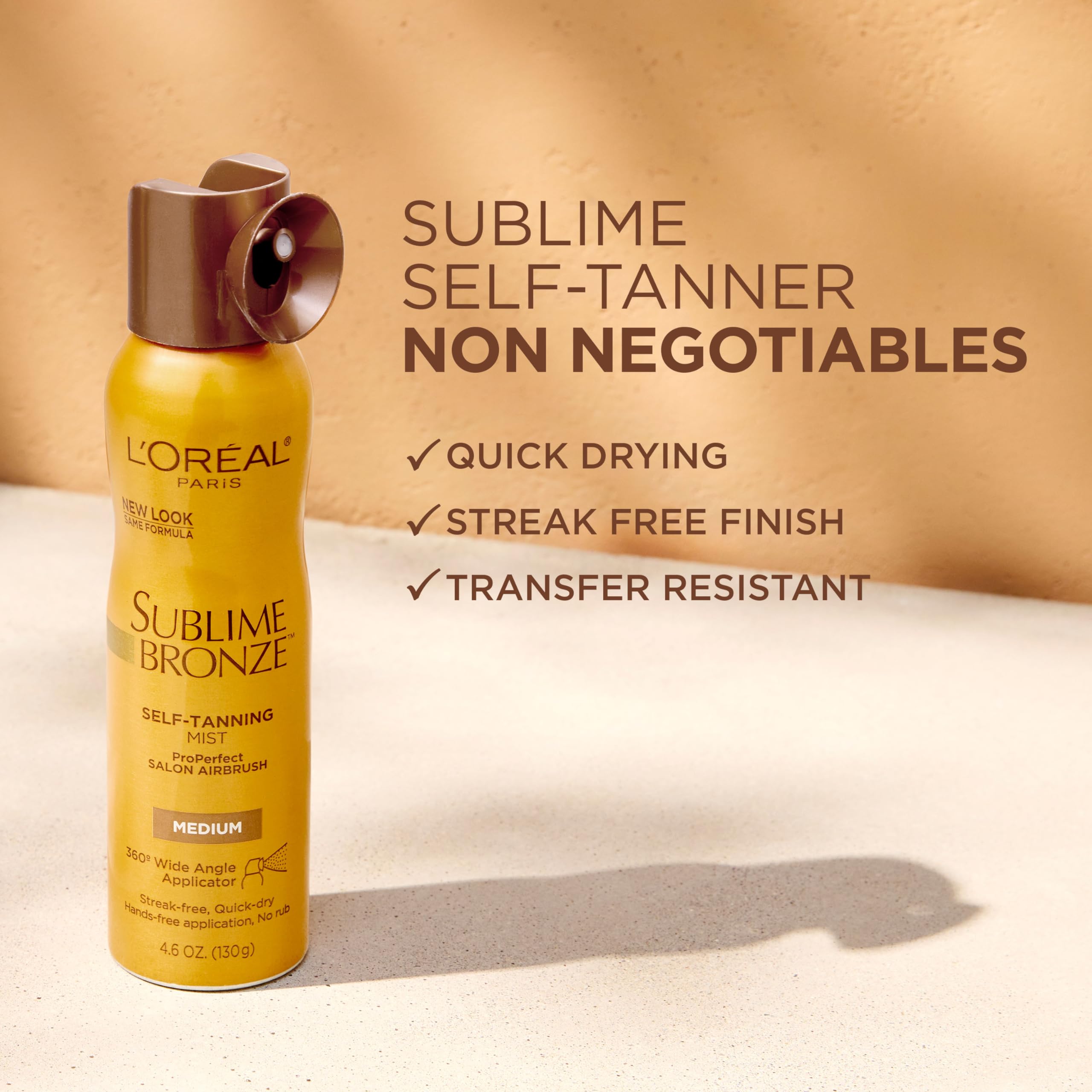 L'Oreal Paris salon perfect airbrush self tanner ingredients label