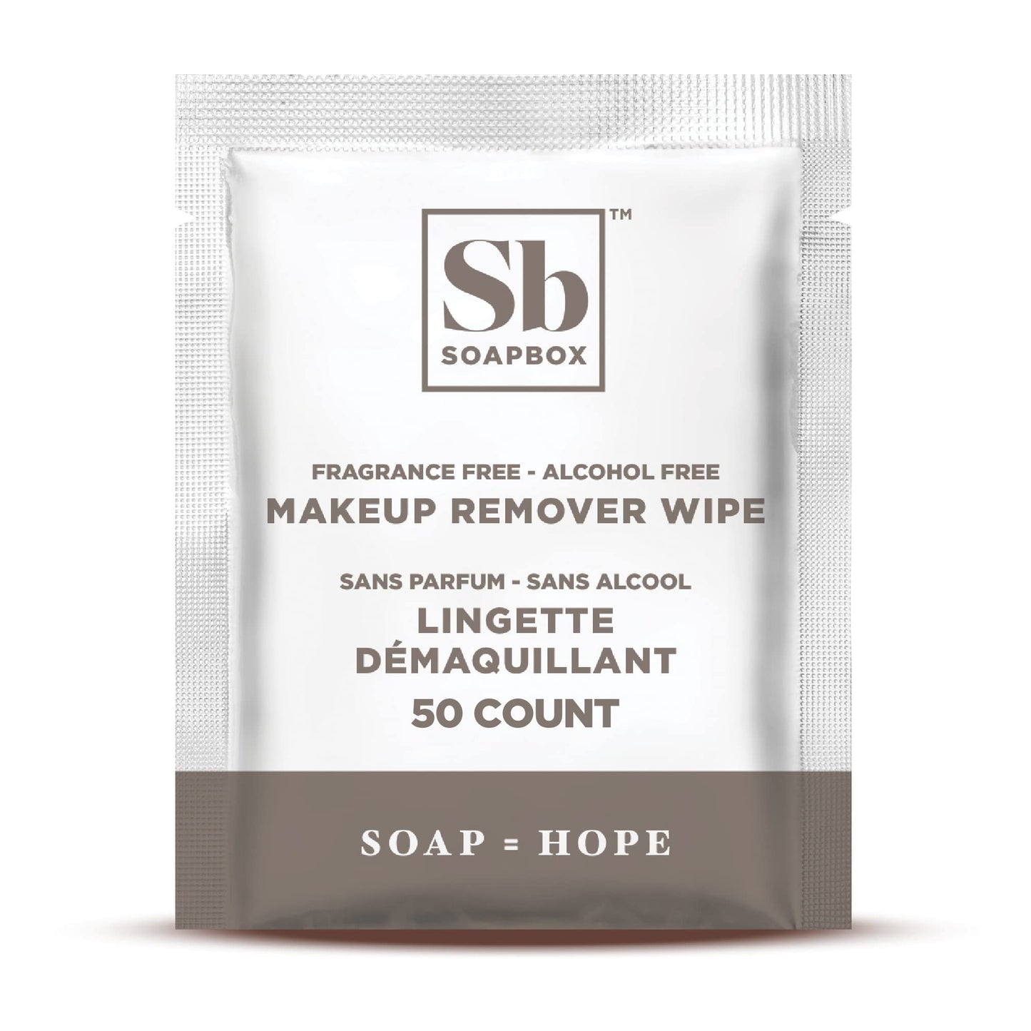 Premium imported Soapbox plant based makeup wipes open pack preview