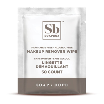 Premium imported Soapbox plant based makeup wipes open pack preview