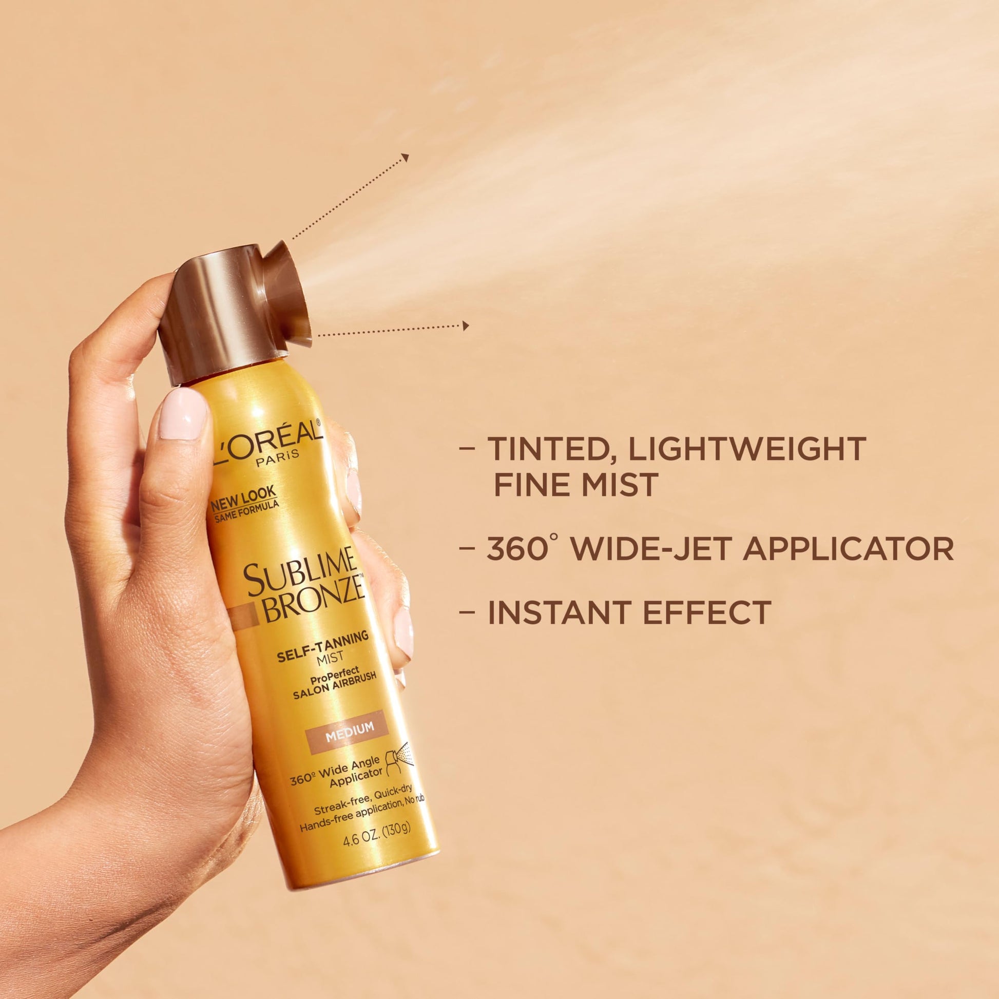 L'Oreal Paris quick dry streak free self tanning mist instructions