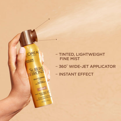 L'Oreal Paris quick dry streak free self tanning mist instructions