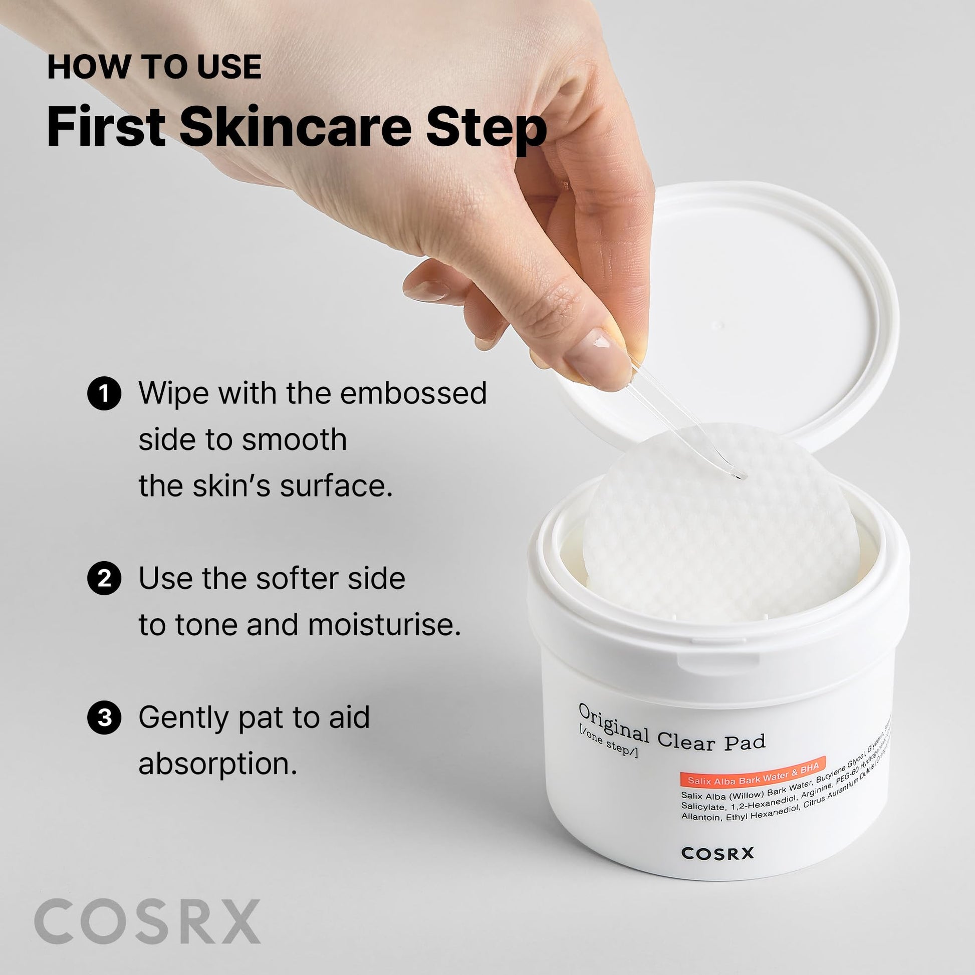 COSRX blemish and sebum control toner sheets lifestyle setup highlighting premium packaging