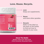 Olly period support gummies nutritional facts panel