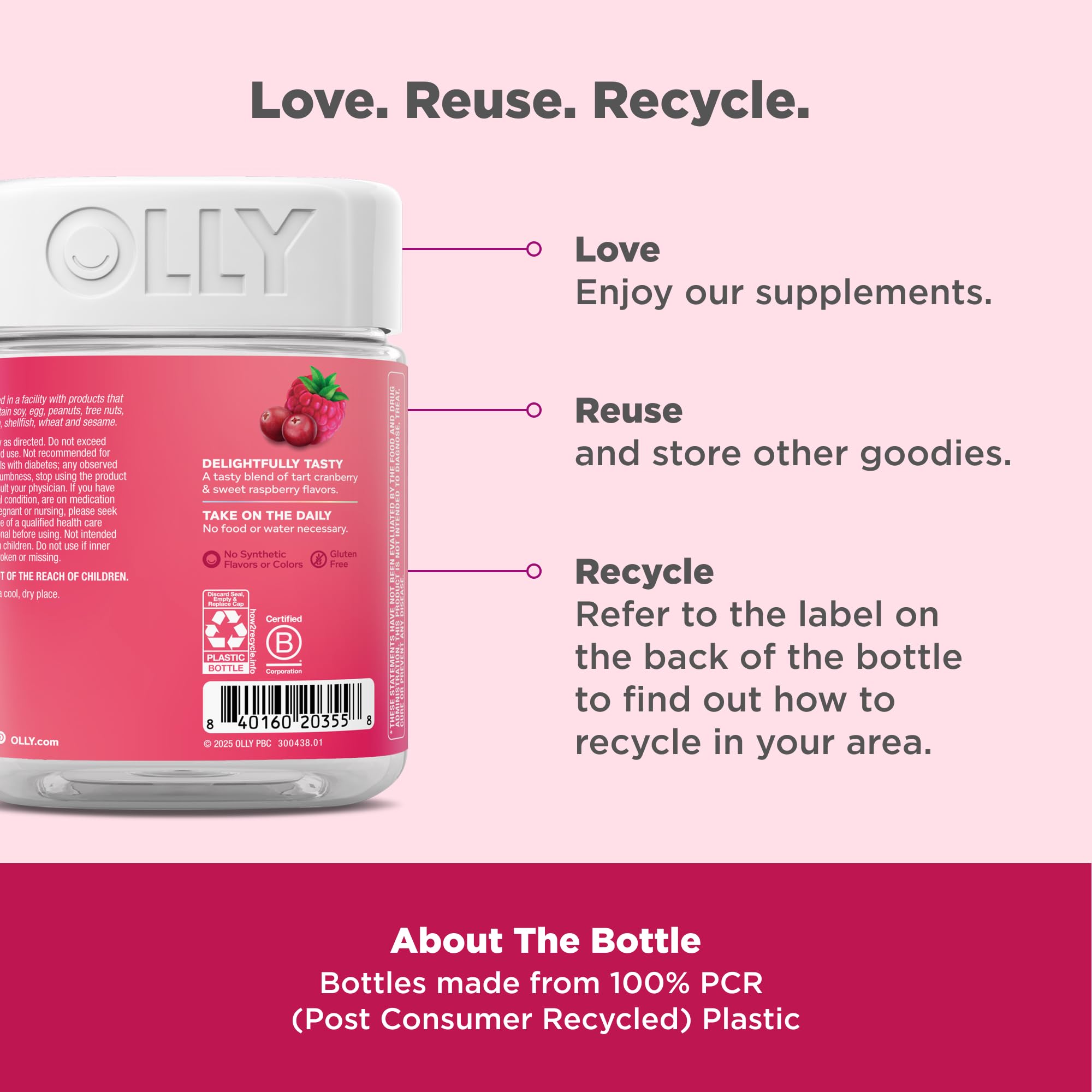 Premium OLLY Period Hero PMS gummies for women mood balance support