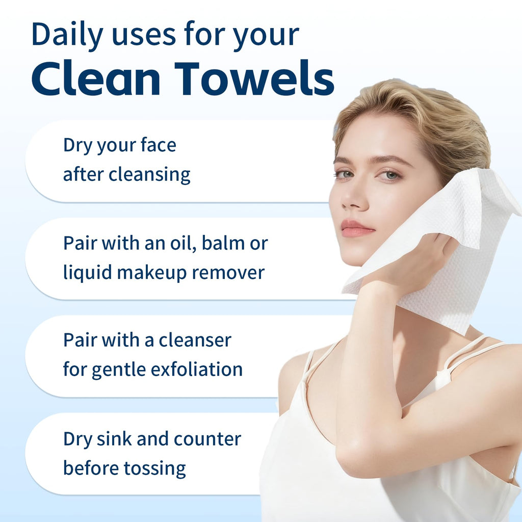 Celitina face towel packaging showing 50 count quantity
