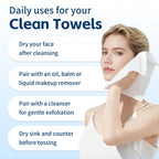 Celitina face towel packaging showing 50 count quantity