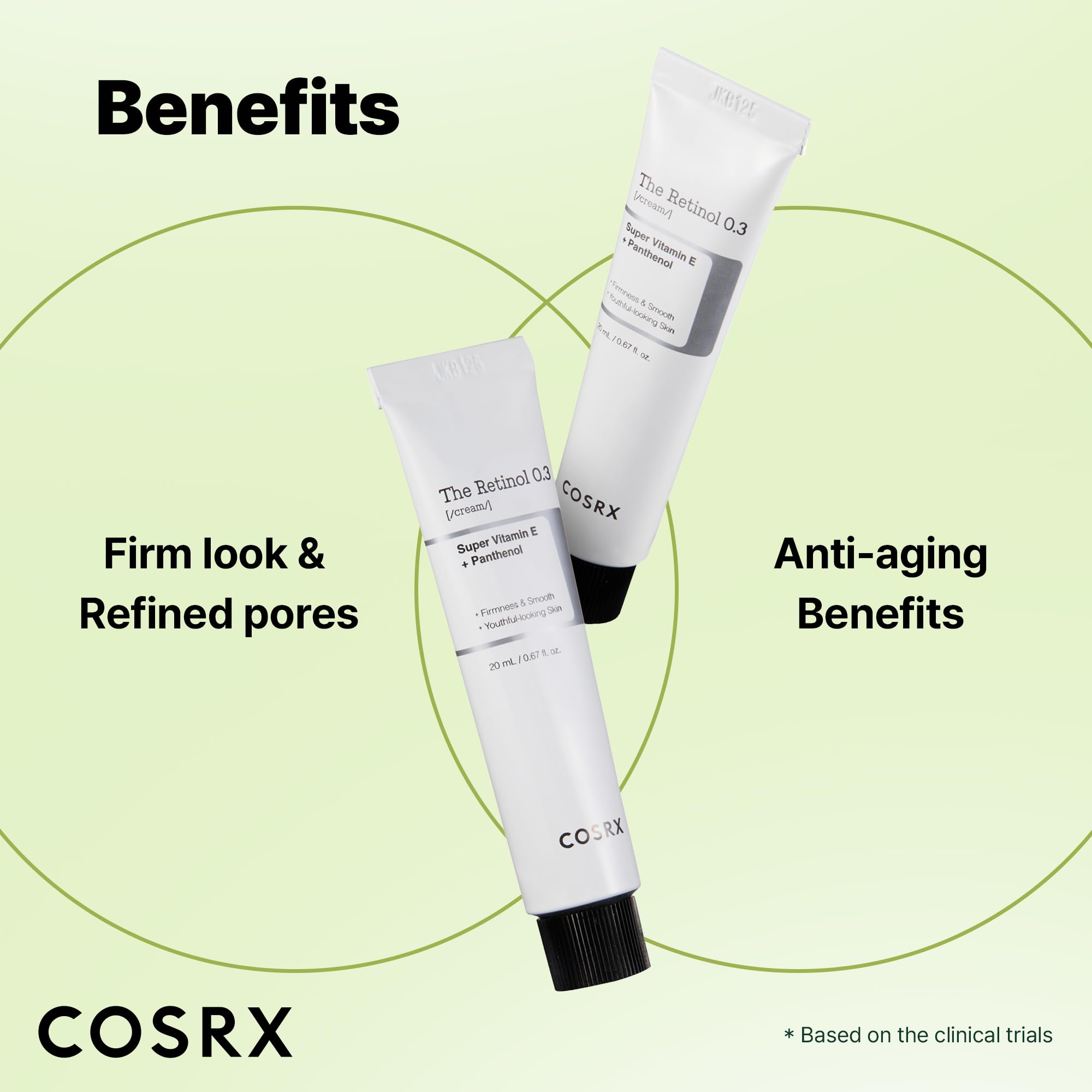 Korean skincare COSRX retinol cream for fine line reduction