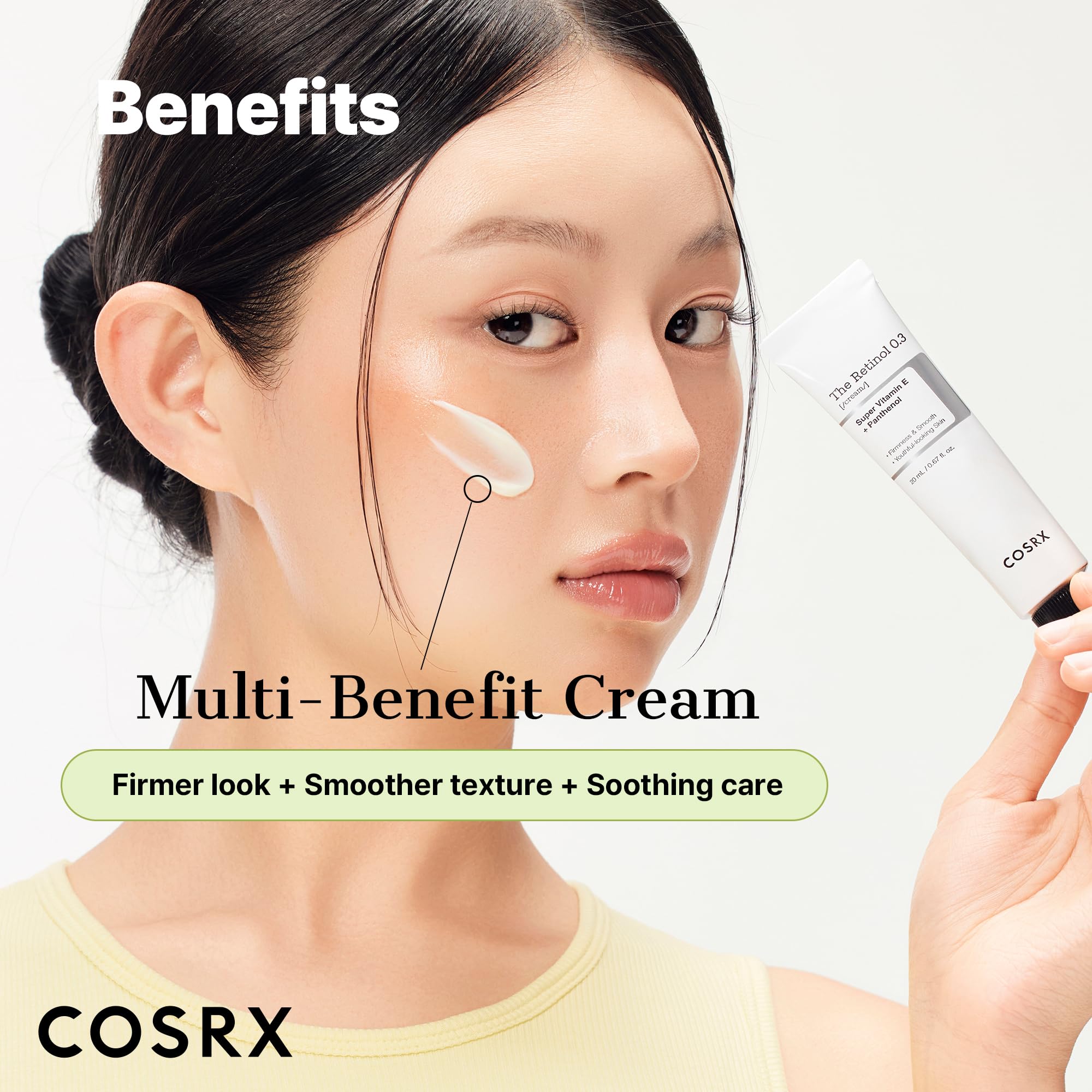COSRX advanced anti-aging treatment tube with panthenol and vitamin e