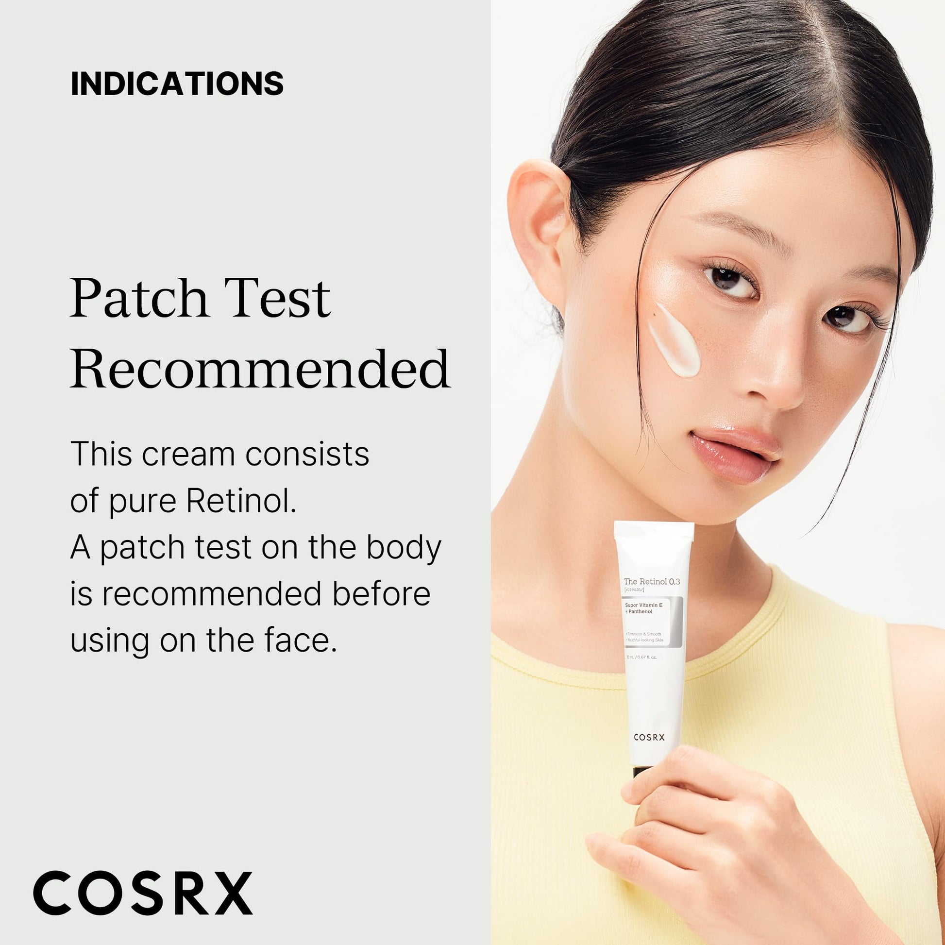 COSRX non-comedogenic firming cream for face eye and neck lines
