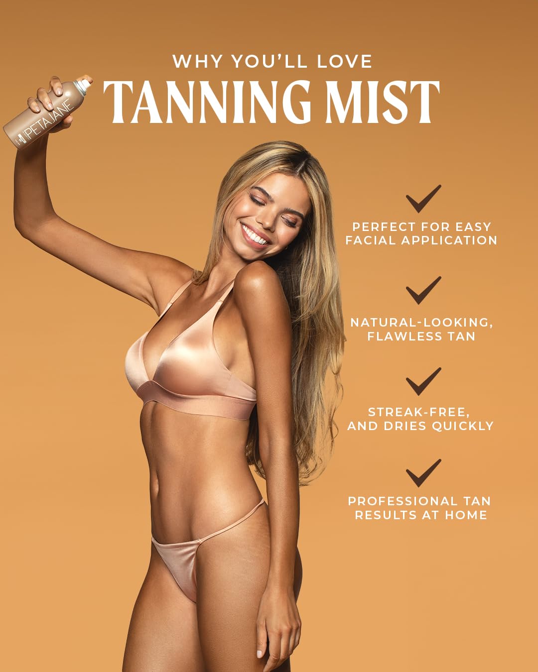Peta Jane tanning mist spray bottle application