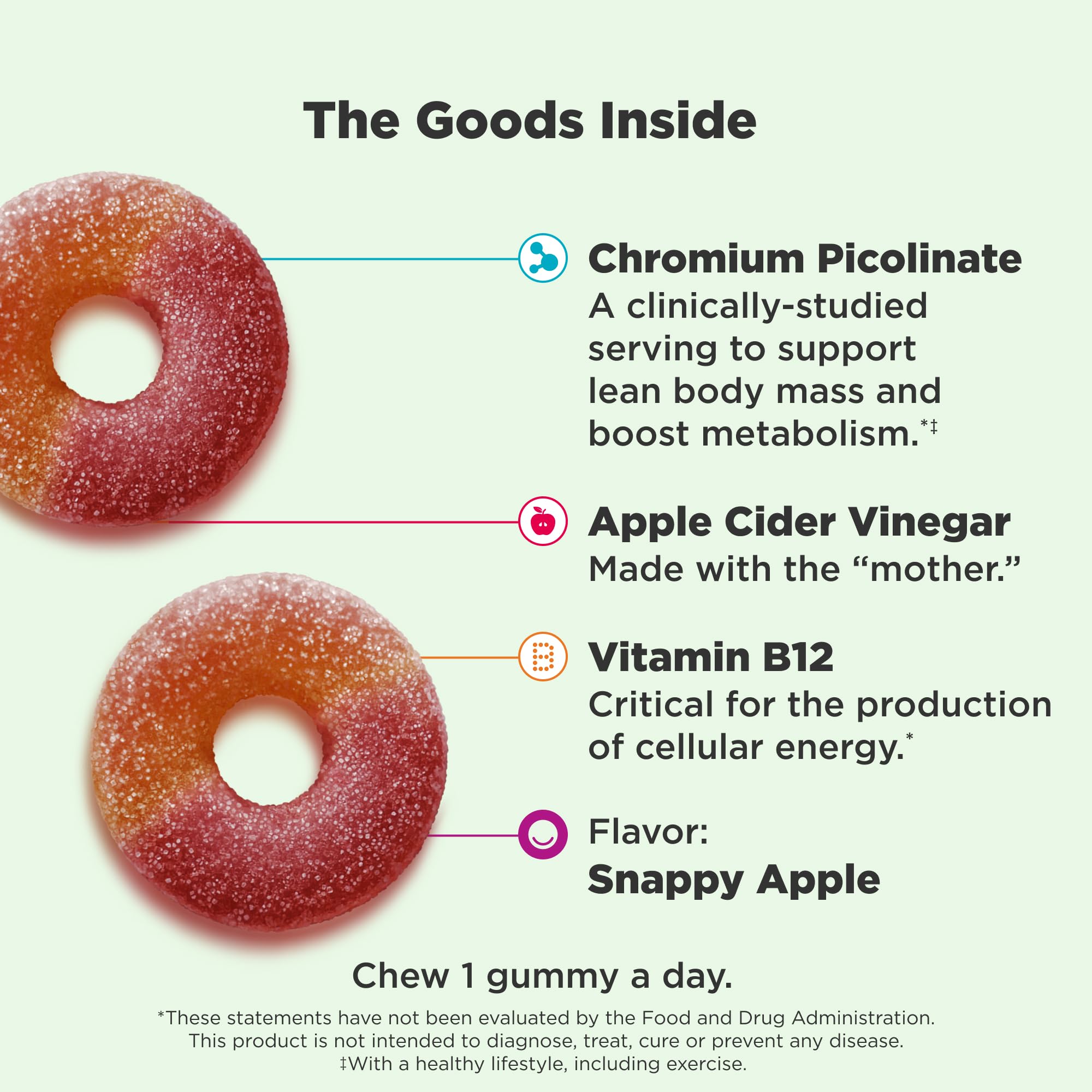 Olly apple cider vinegar gummies for metabolism support
