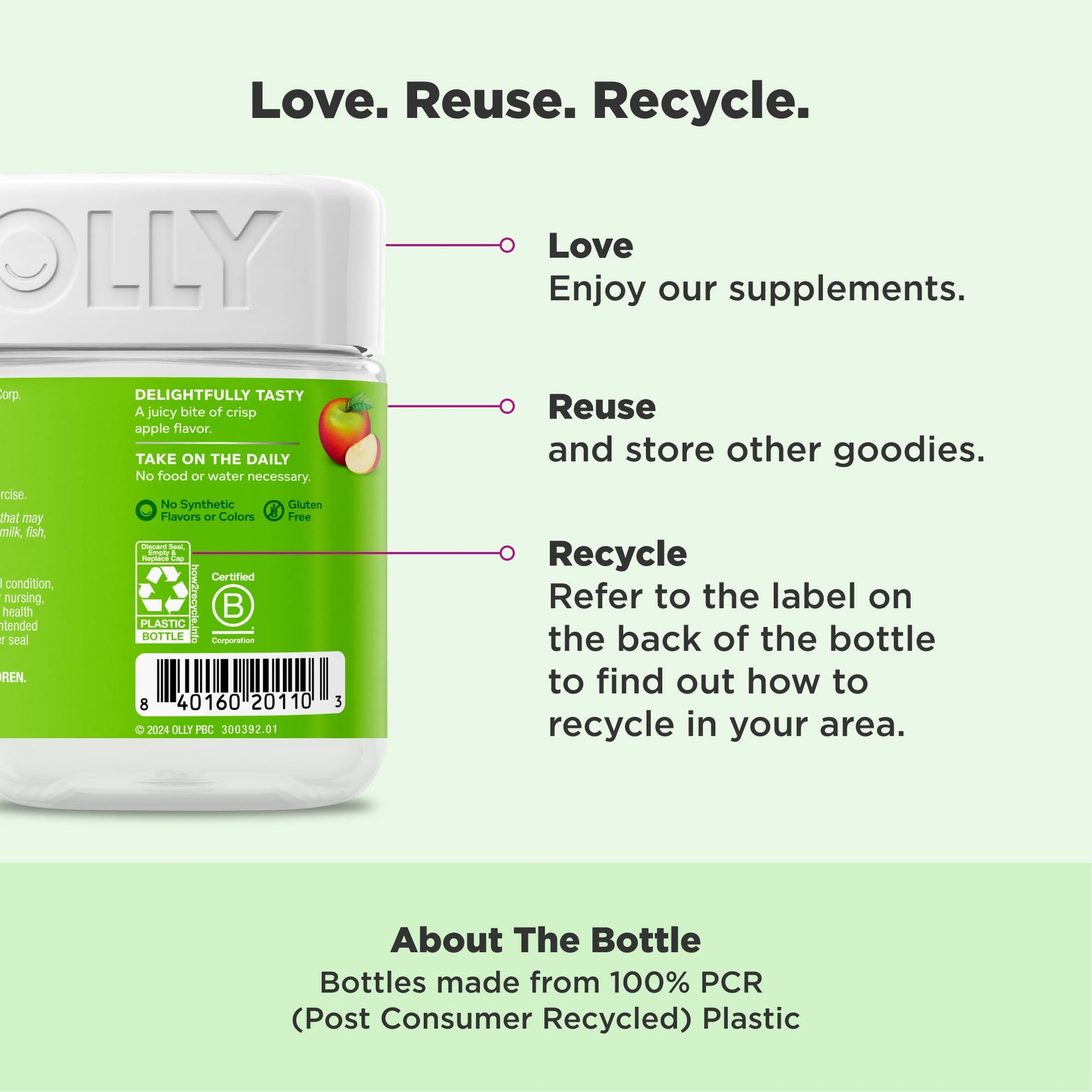 Snappy apple flavor metabolism gummy rings nutritional facts