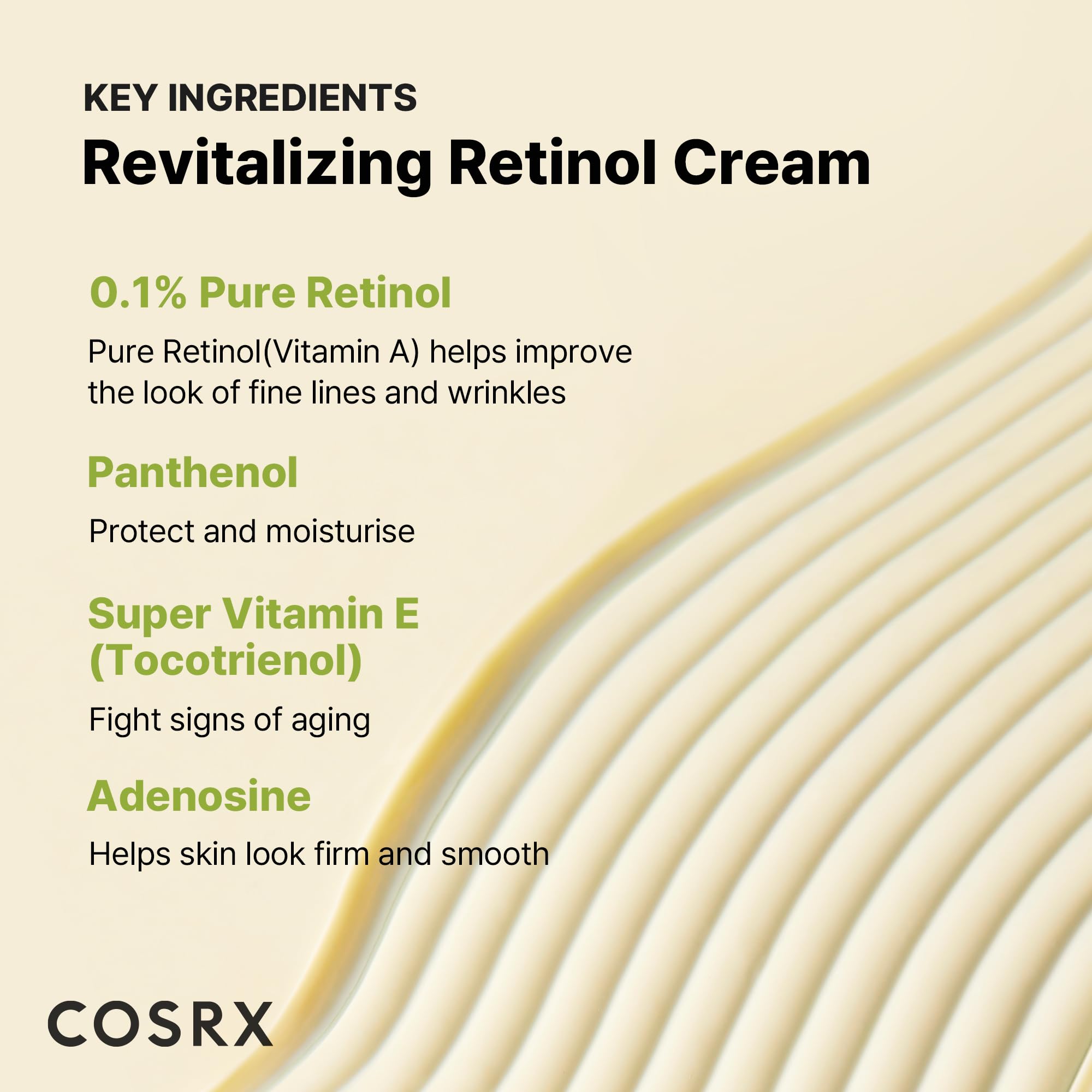 COSRX anti wrinkle eye and face cream tube placed next to its original protective box