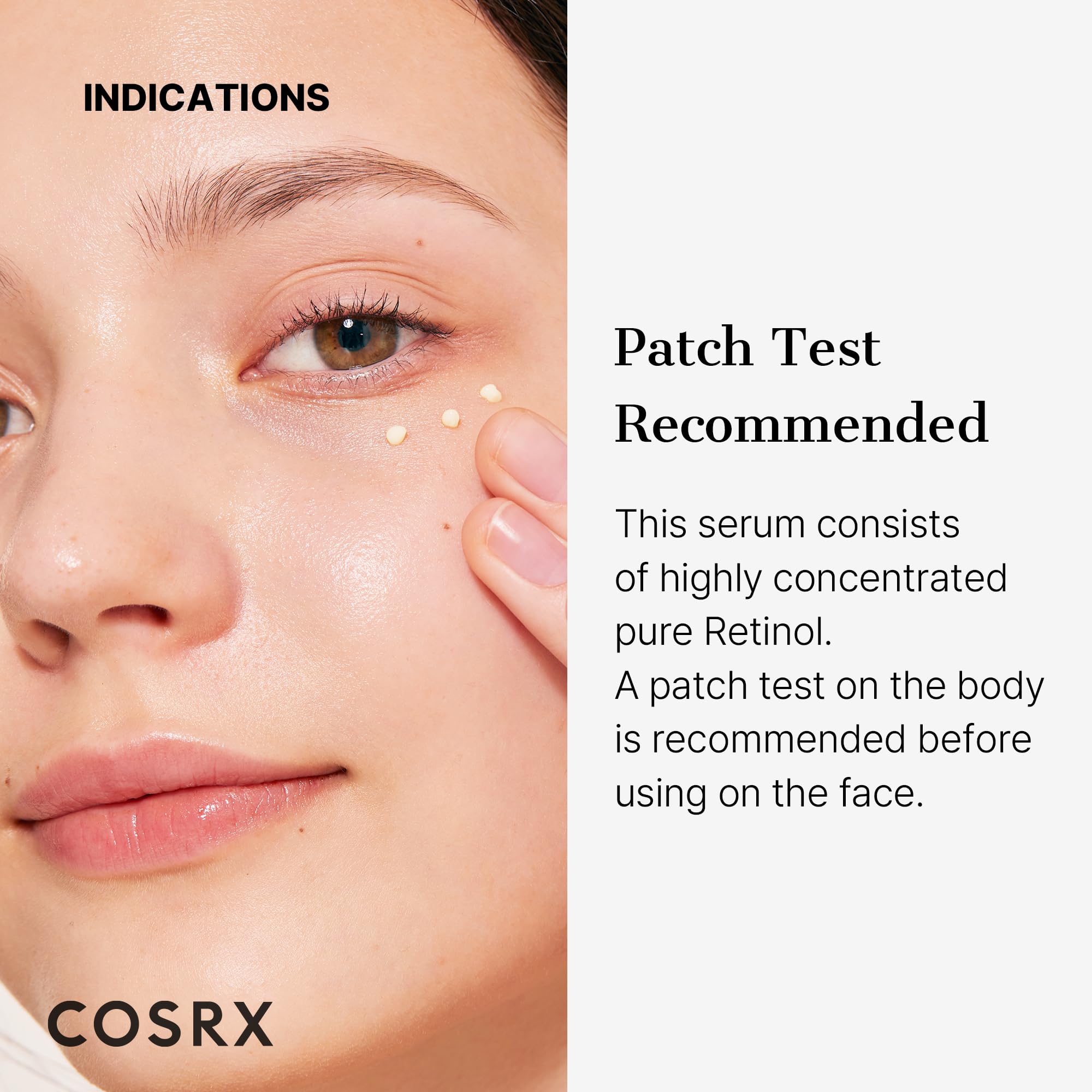 Close up view of the applicator nozzle on the COSRX retinol anti aging cream tube