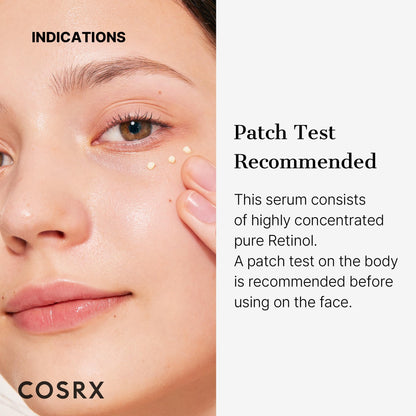 Close up view of the applicator nozzle on the COSRX retinol anti aging cream tube