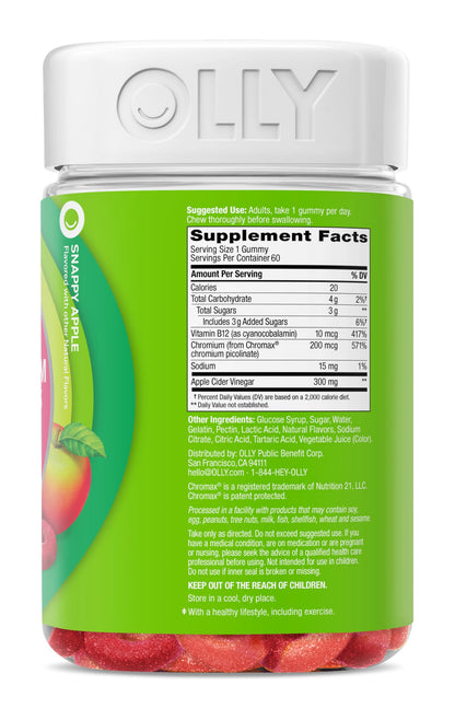 Olly metabolism chewable gummy rings single serving view