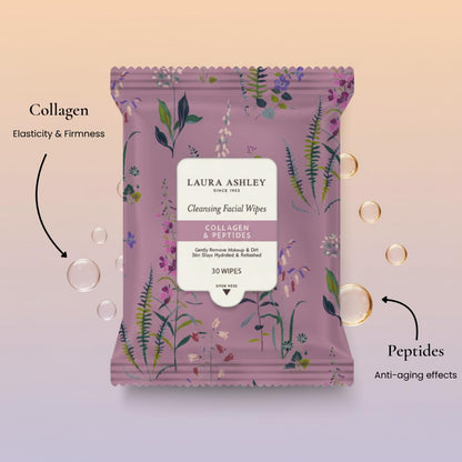 Laura Ashley Collagen and Peptides cleansing wipes variety pack