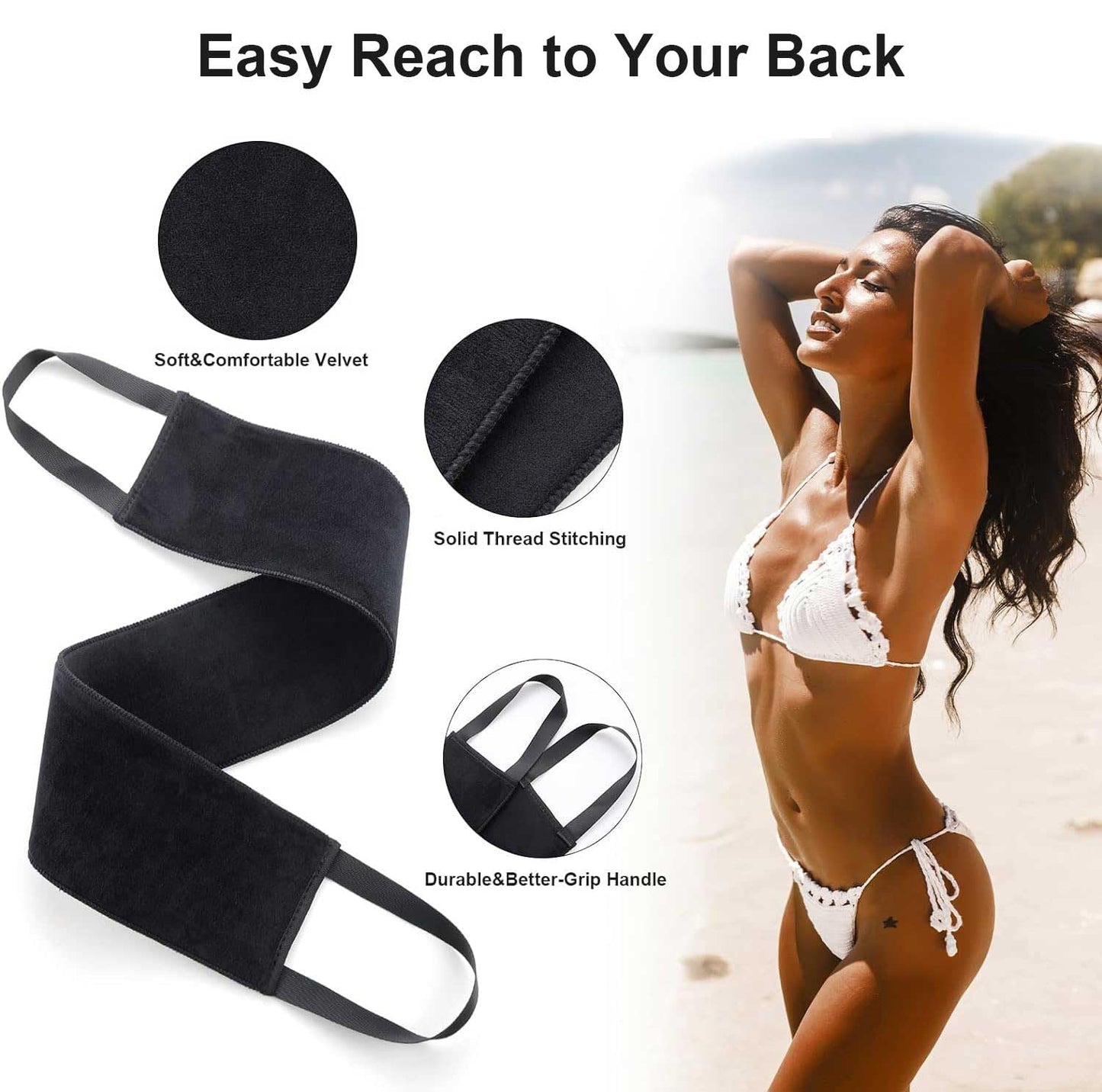 Complete 3 piece self tanning applicator set for face and body