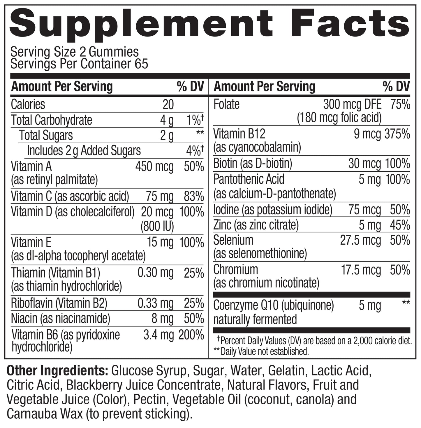 Clear view of product dimensions and size specifications on the imported packaging