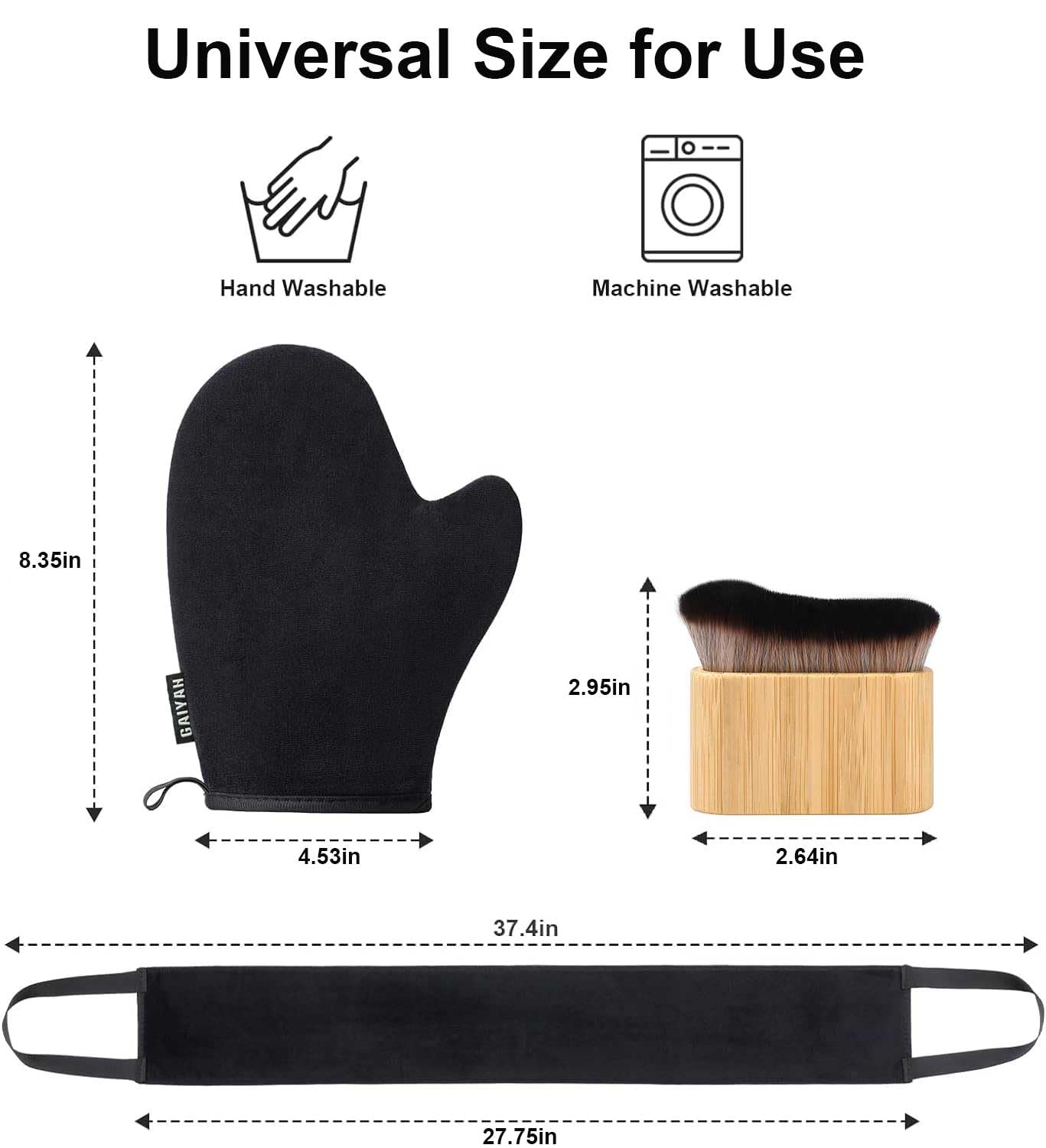 G Gaiyah tanning accessories set packaging display
