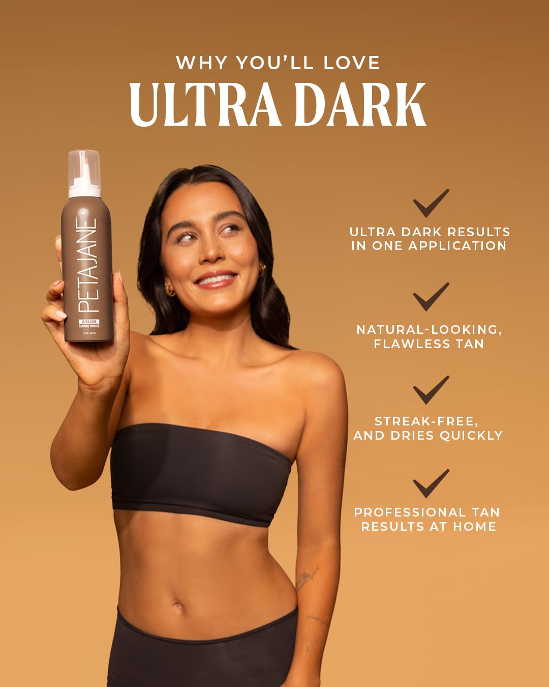 Peta Jane sunless tanning mousse packaging details