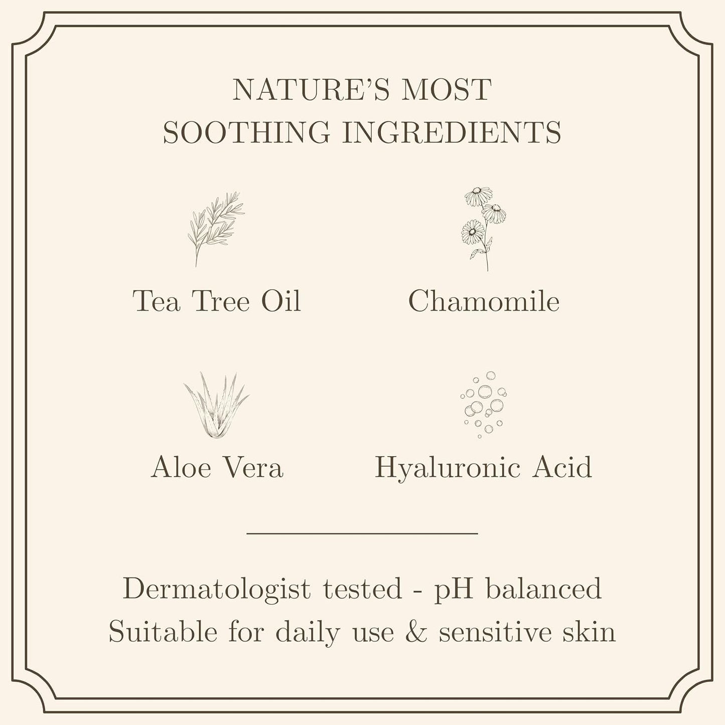DermorÃ© tea tree and aloe eyelid wipes ingredients label