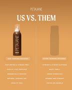 Peta Jane Ultra Dark Tanning Mousse back view ingredients