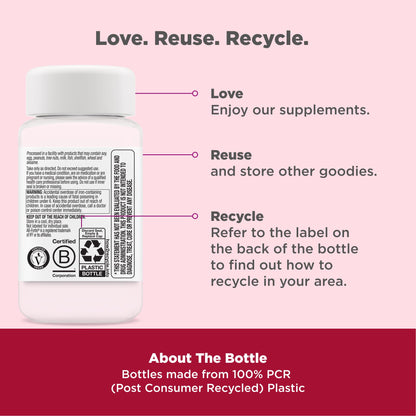 Authentic Olly AB Fortis gentle iron supplement packaging detailing ingredients