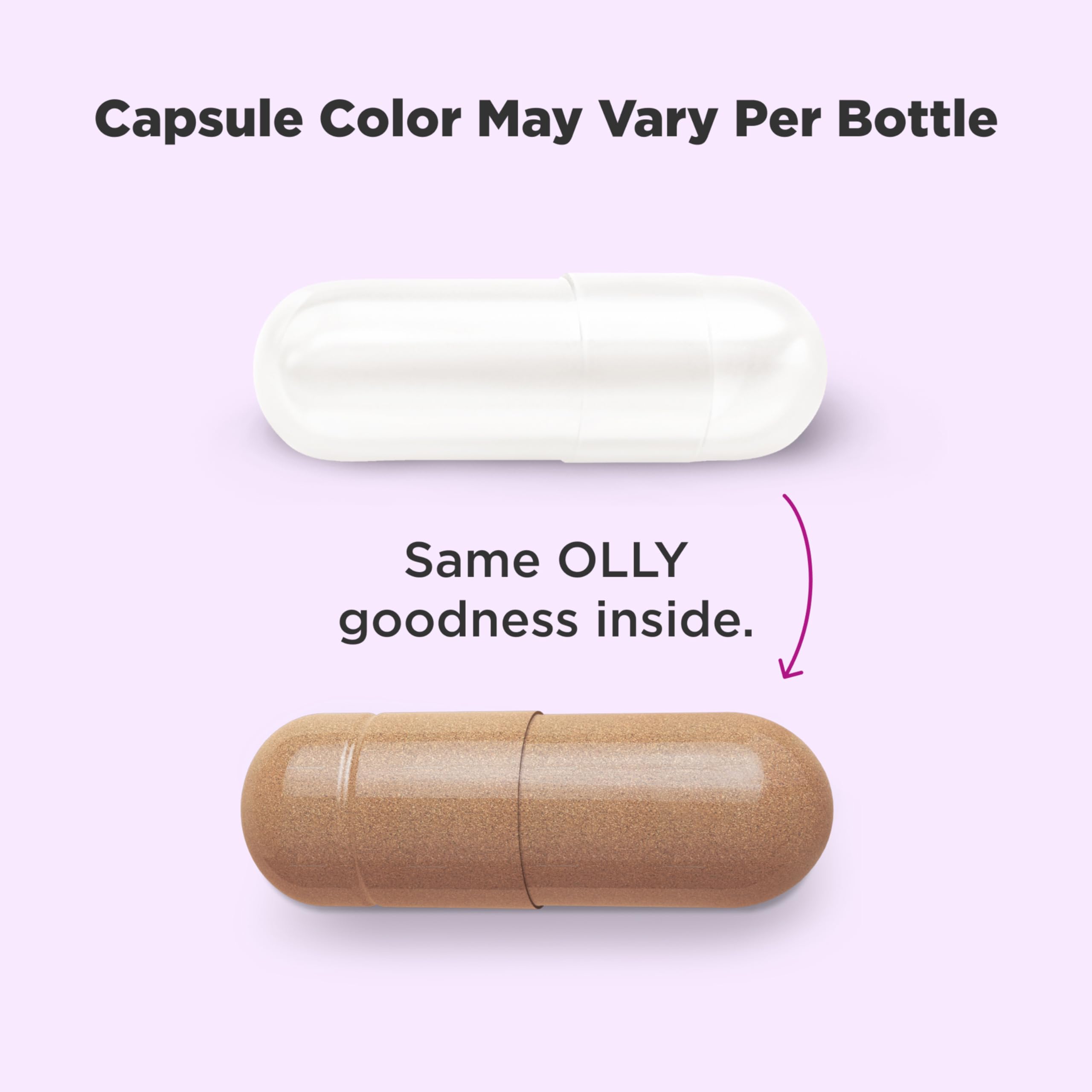OLLY Combat Cravings supplement facts and ingredient list label on premium packaging