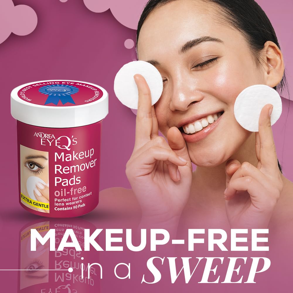 Andrea pre-moistened gentle cleansing wipes container close up