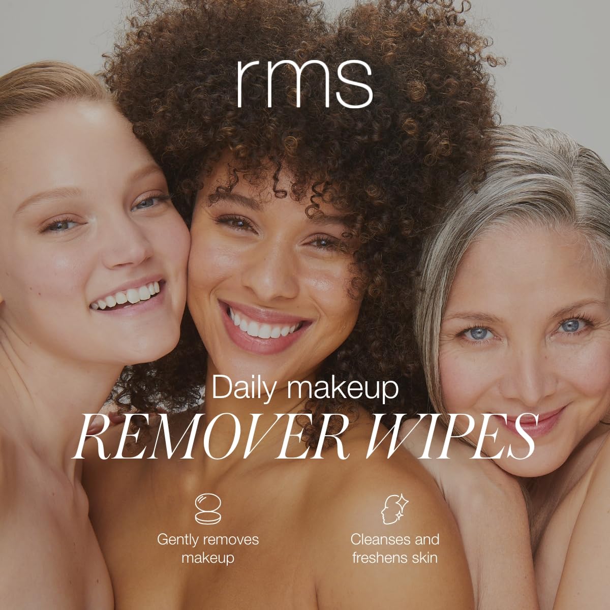 RMS Beauty organic coconut oil cleansing wipe texture