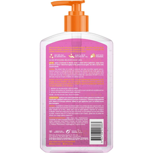 B.Tan clear self tan gel 16 fluid ounce bottle studio shot