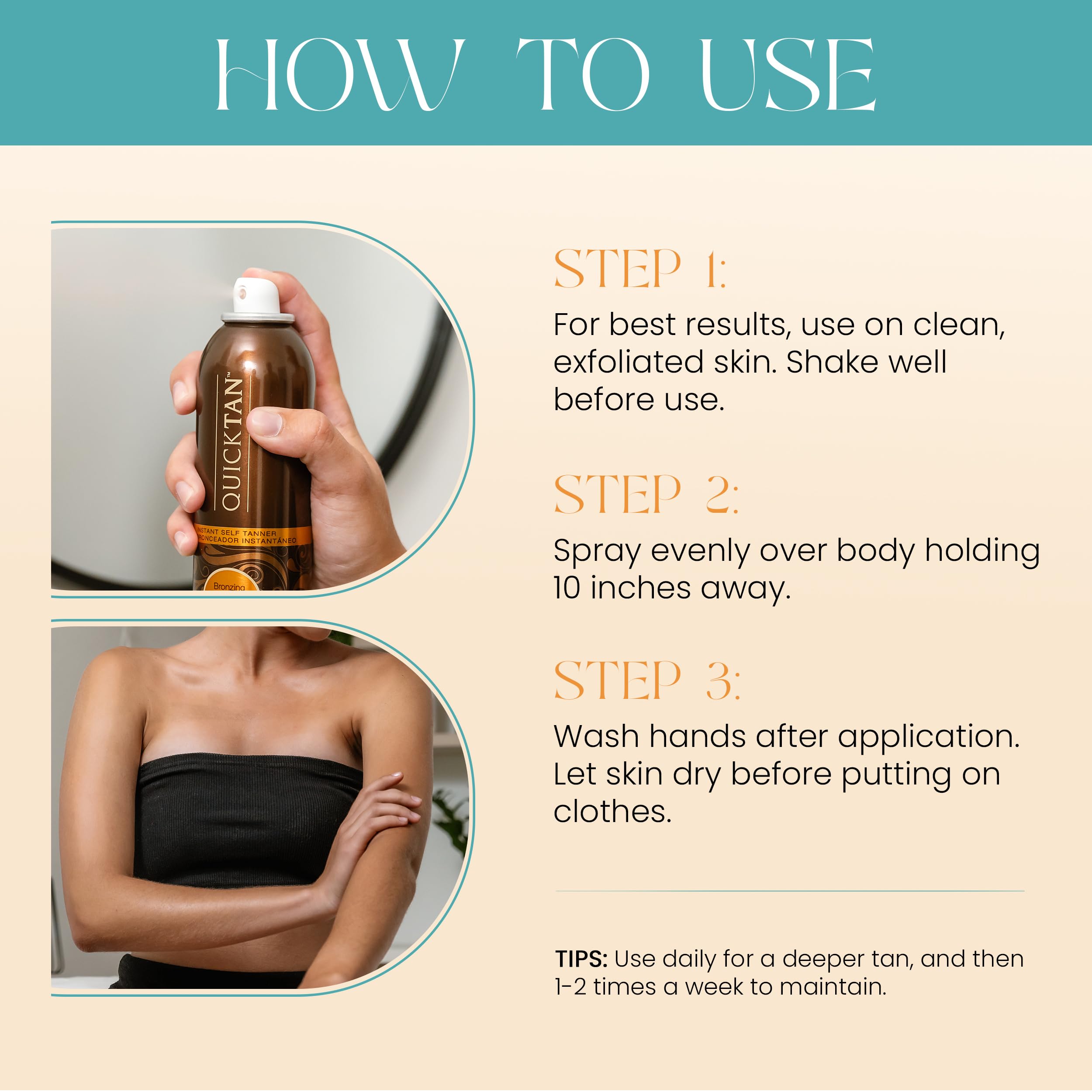 Body Drench Quick Tan Medium Dark shade packaging detail