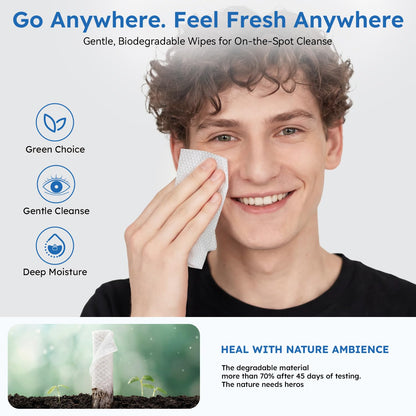 ProCIV eyelid wipes packaging back view with ingredients