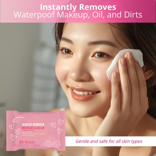 Air Jungles extra large facial towelettes single sheet demonstration showing the 6 by 8 inch size.
