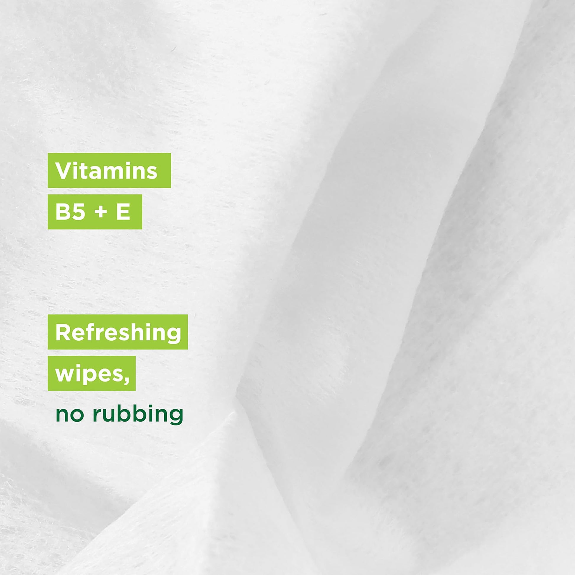 Close up of Simple cleansing wipes fabric texture