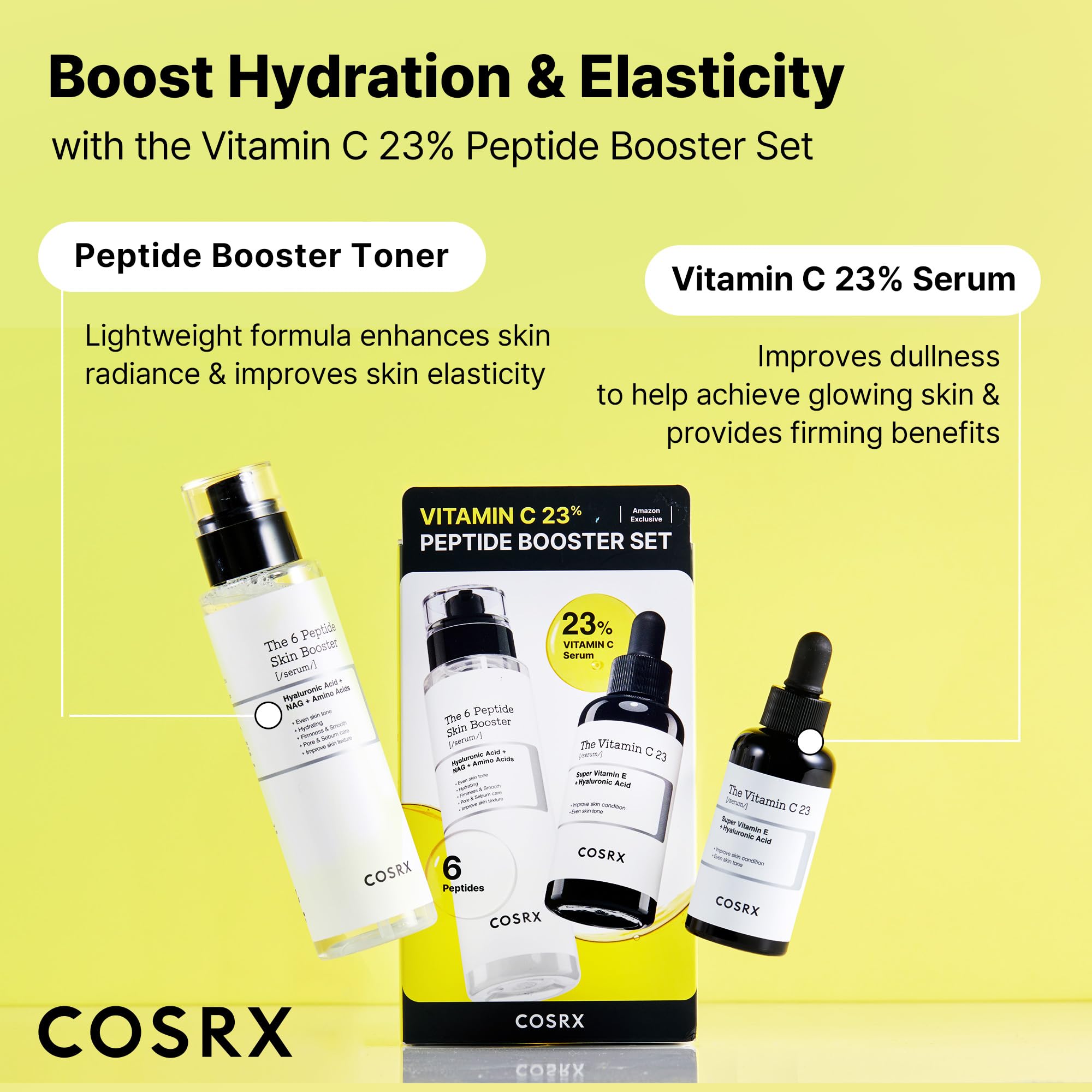 COSRX pore refining and hyperpigmentation reduction skincare duo set