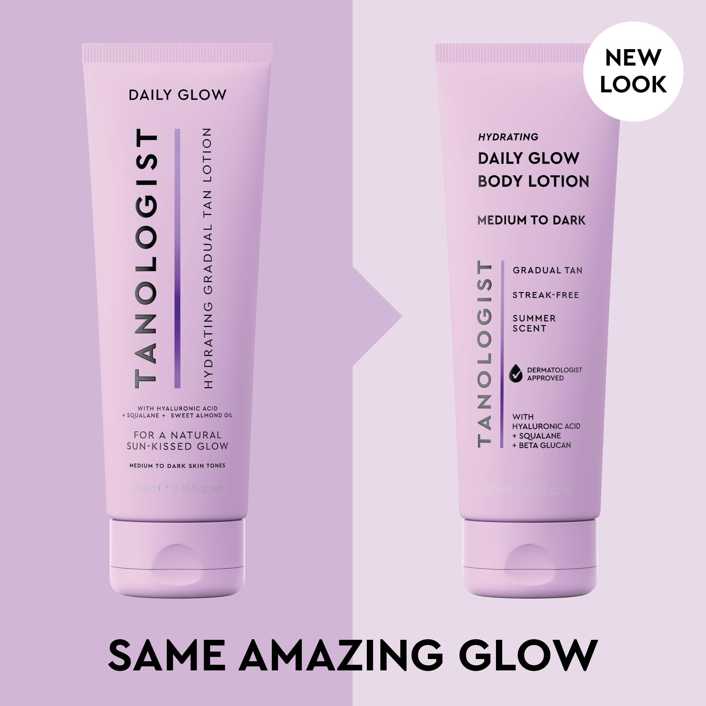 Tanologist gradual self tanner bottle label details