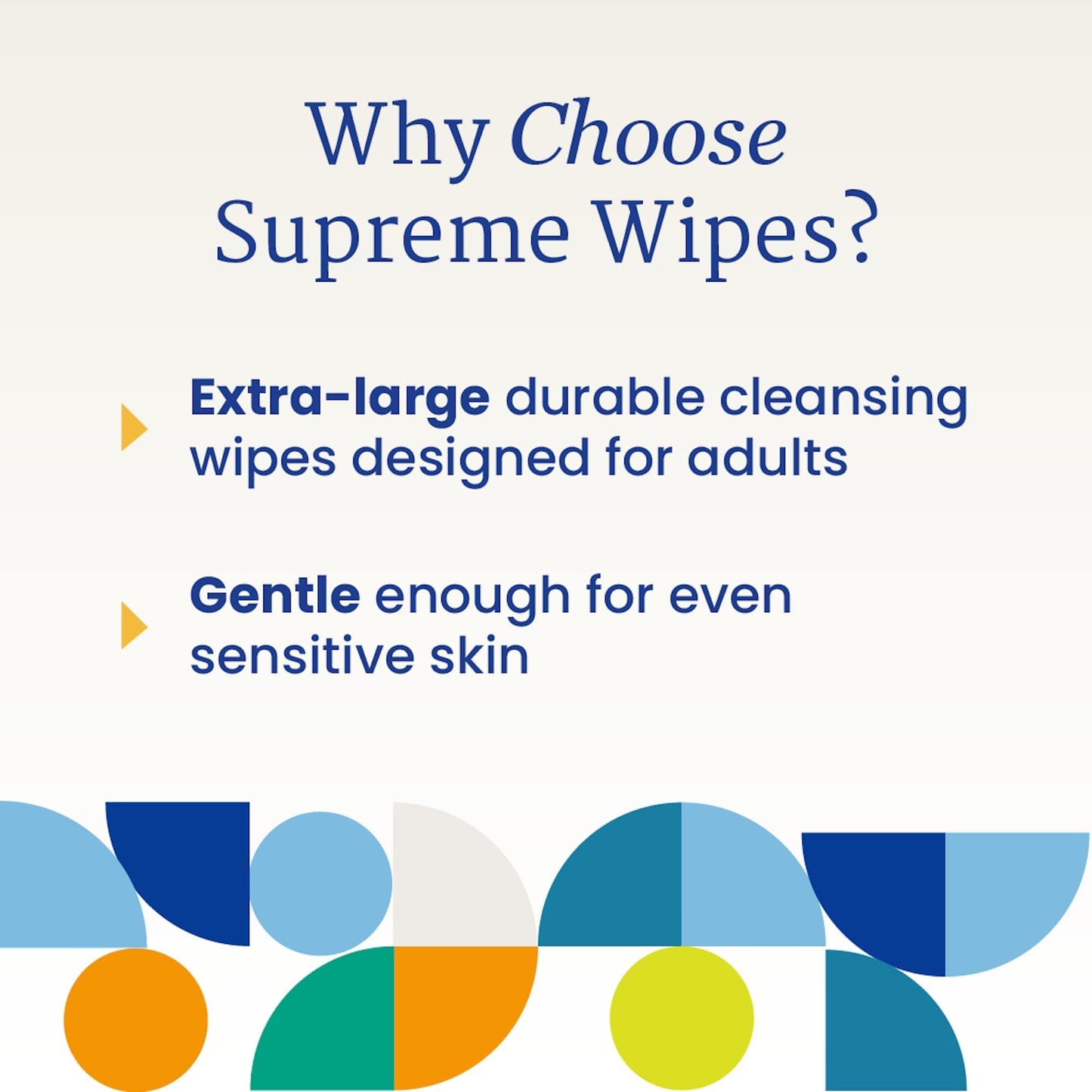 Side profile of NorthShore Supreme 50 count wipe pack