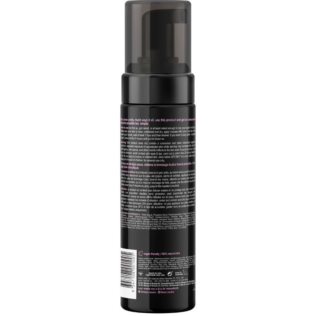 B.TAN I Want The Darkest Tan Possible bottle showing product label details