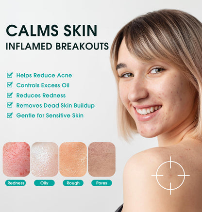 Person using ProCIV tea tree salicylic acid wipes for skincare