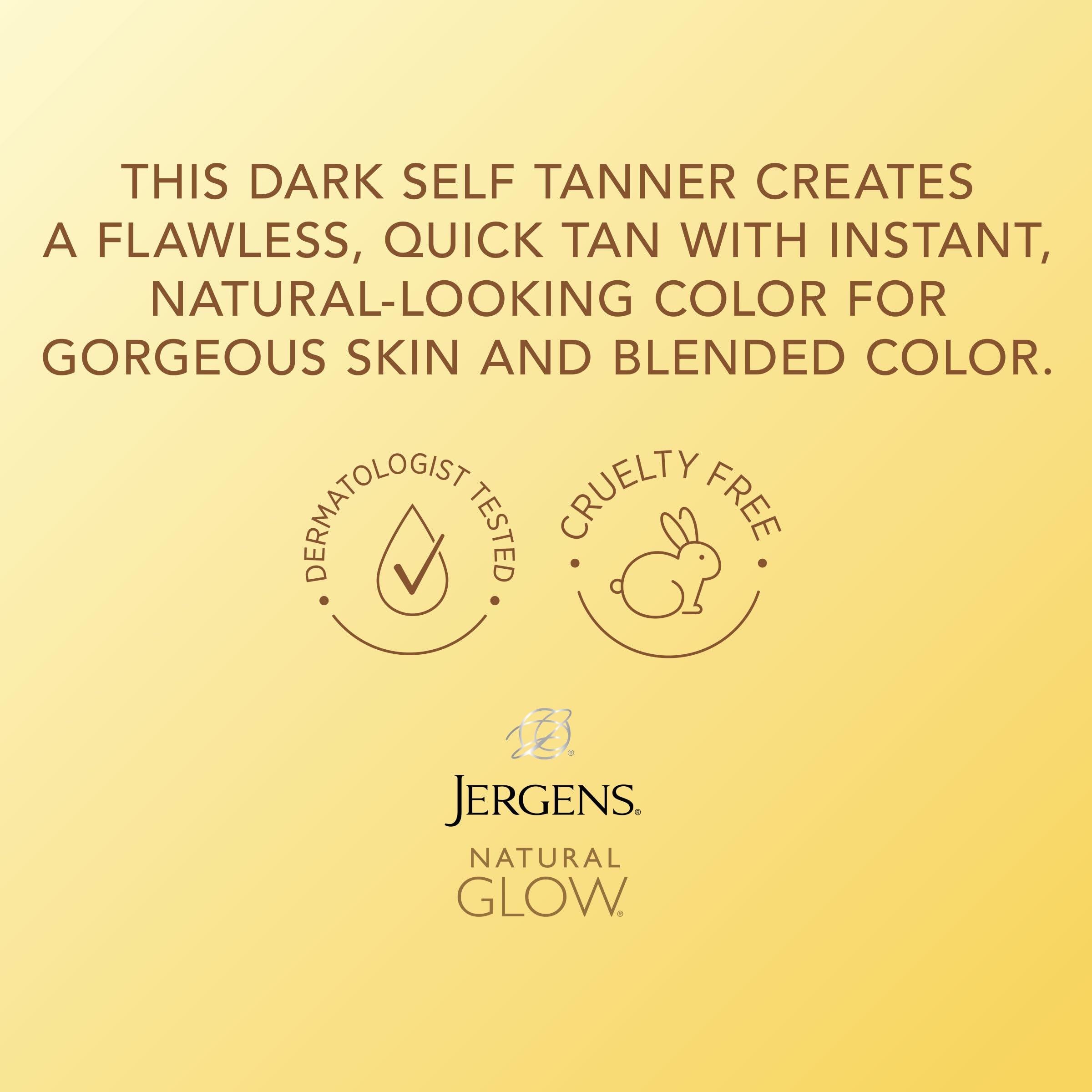 Application demonstration of Jergens natural glow bronzer