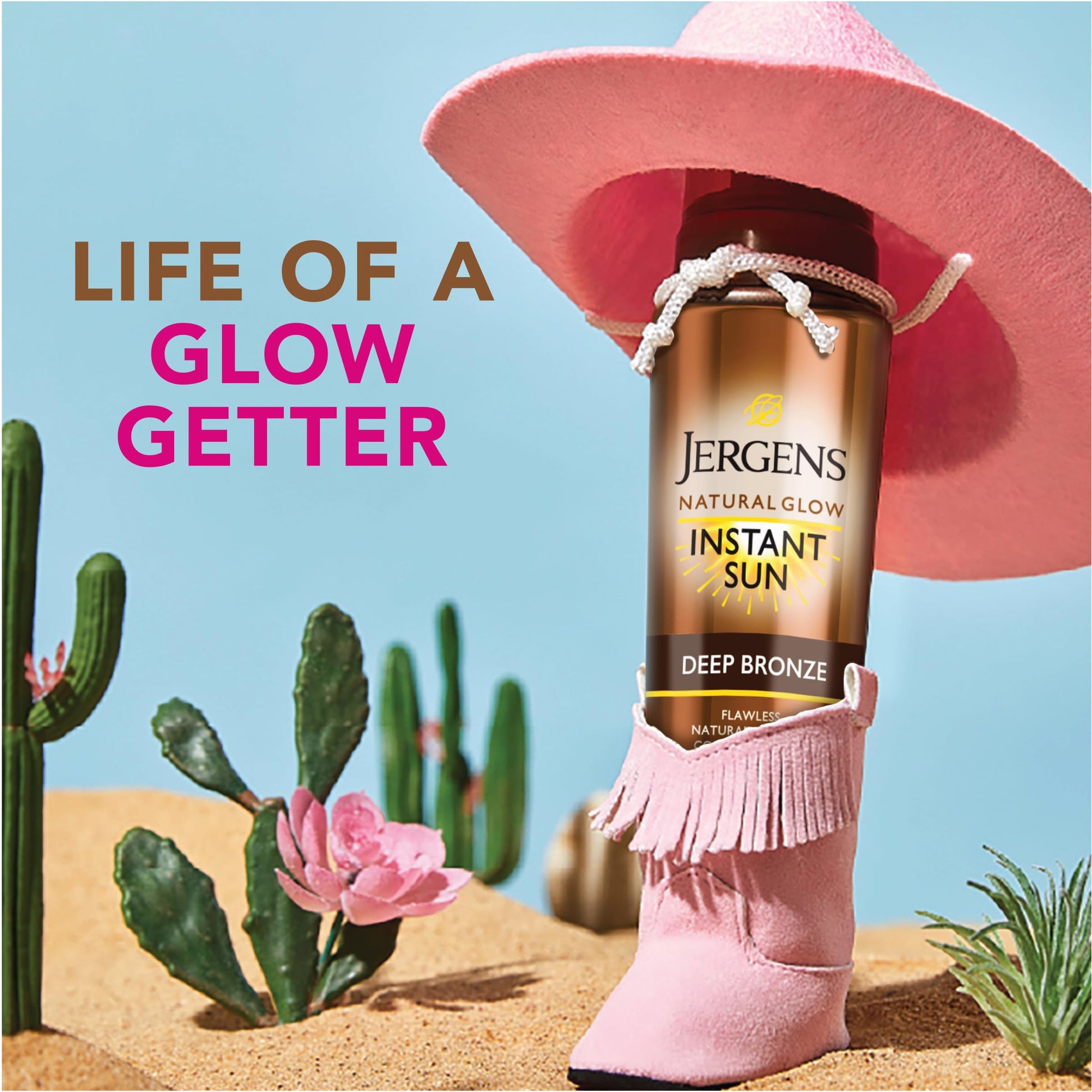 Back label of Jergens Natural Glow Instant Sun Mousse