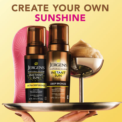 Jergens Natural Glow Instant Sun Mousse product set